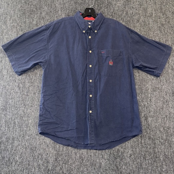 Bugle Boy Company Other - Bugle Boy Company Men's XL Blue Short Sleeve Button Down Shirt Menswear Cotton